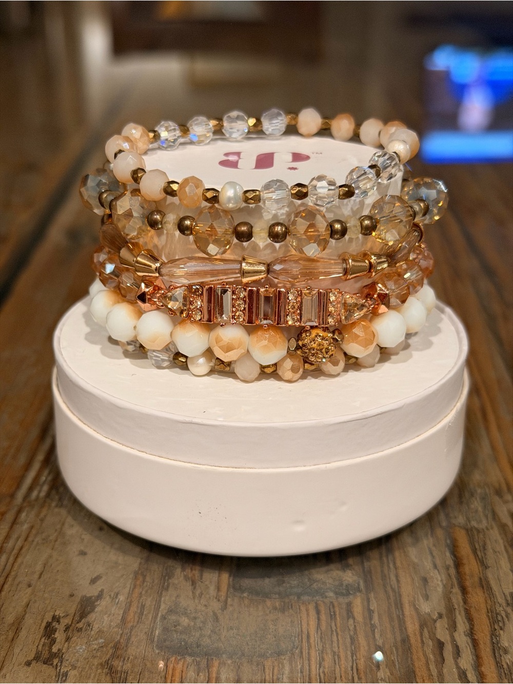 Bomb Party Bracelets! Personally Curated Bracelet Stack - Neutral- 6 Bracelets